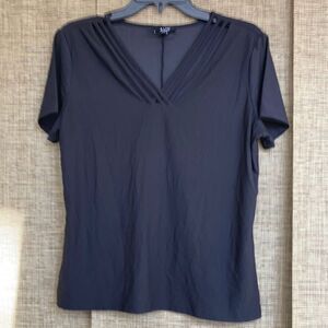 AUW black top with spaghetti detail
